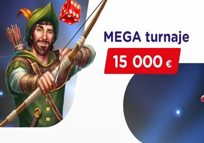 Hrajte v MEGA turnajoch o 15 000 € a free spiny