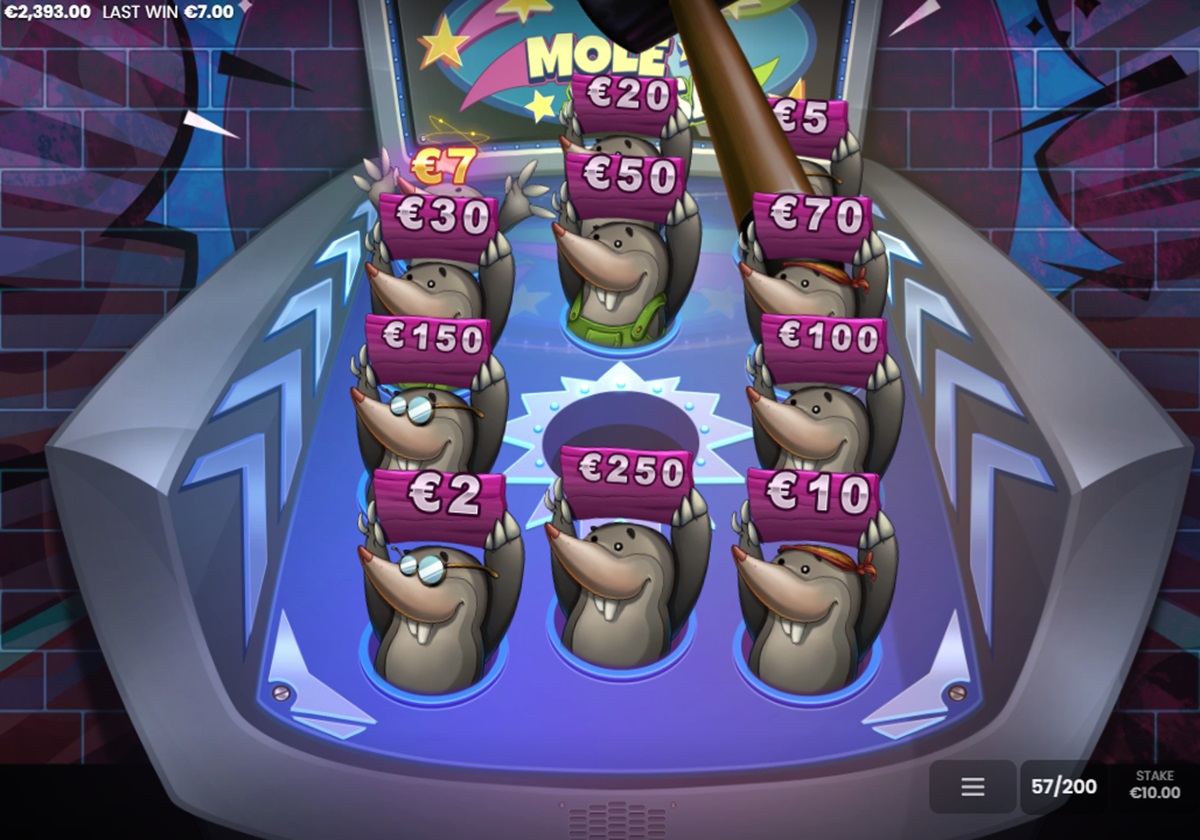 Vizuál hry Mole Smash