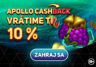 Apollo cashback a nové hry v Niké 