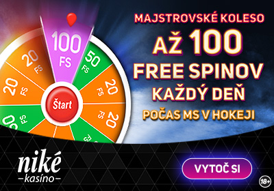 Roztoč to v Niké a získaj 100 free spinov