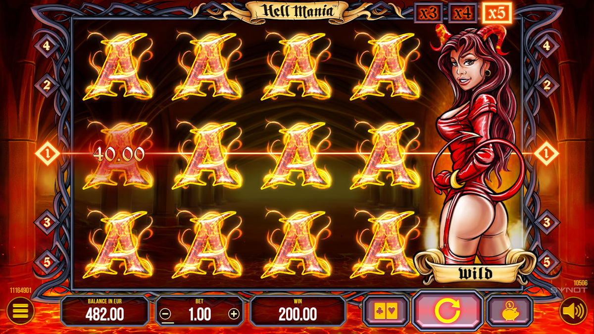 Fullhouse in Hell Mania by Synot Games