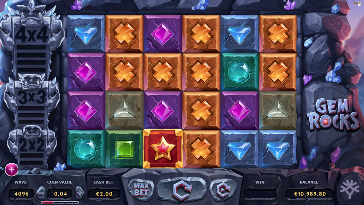 Online Slot Machine Gem Rocks by Yggdrasil