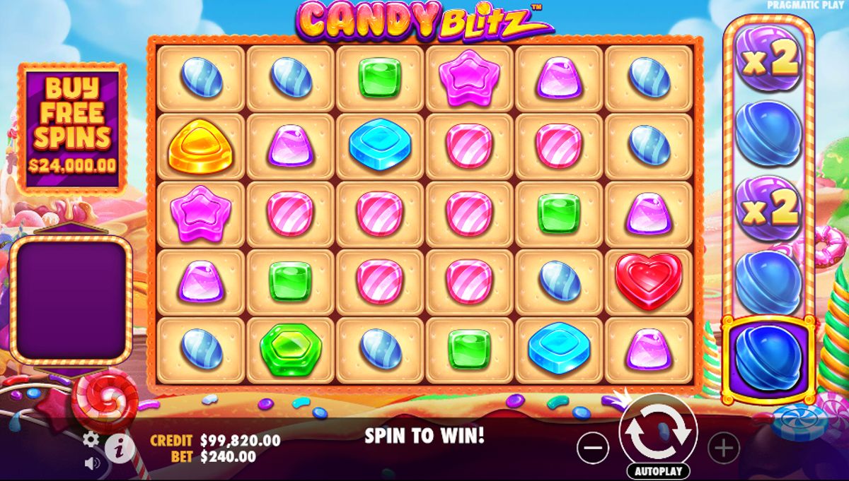 Hracia plocha hry Candy Blitz od Pragamatic Play