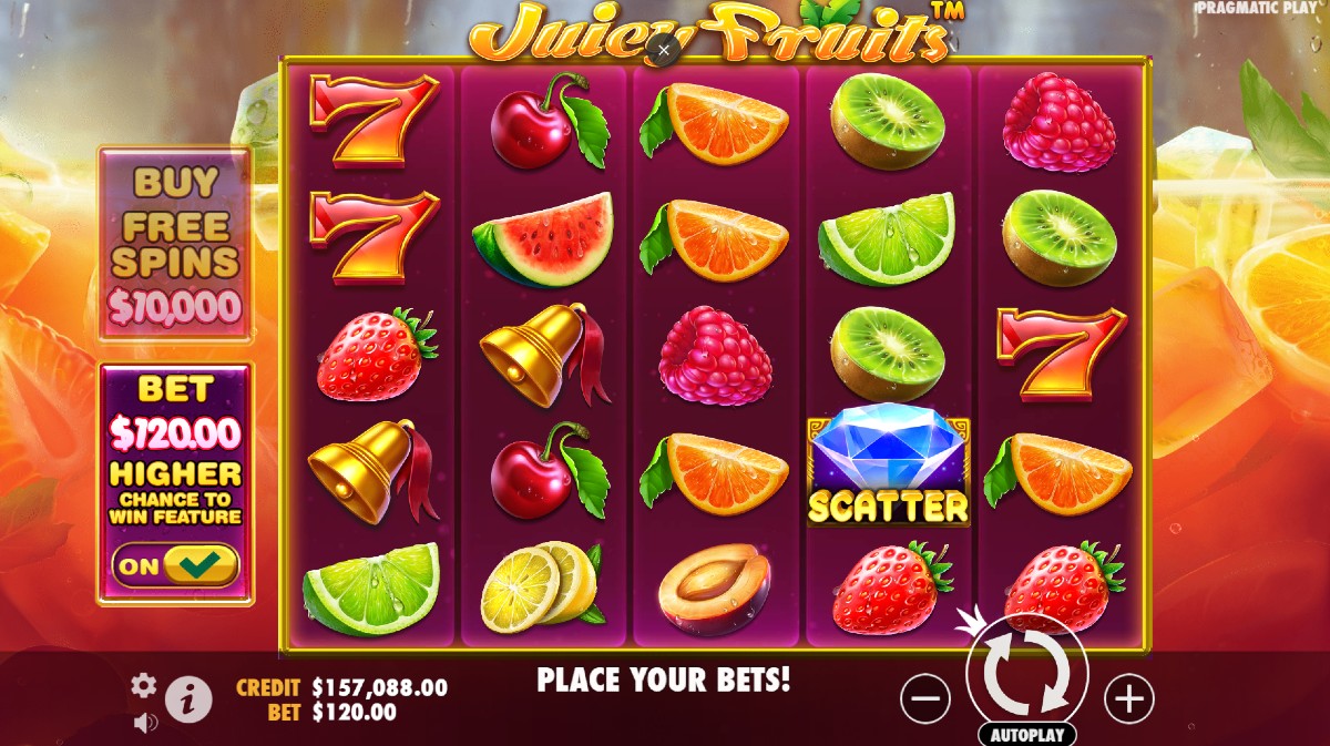 Visual of the Juicy Fruits online slot