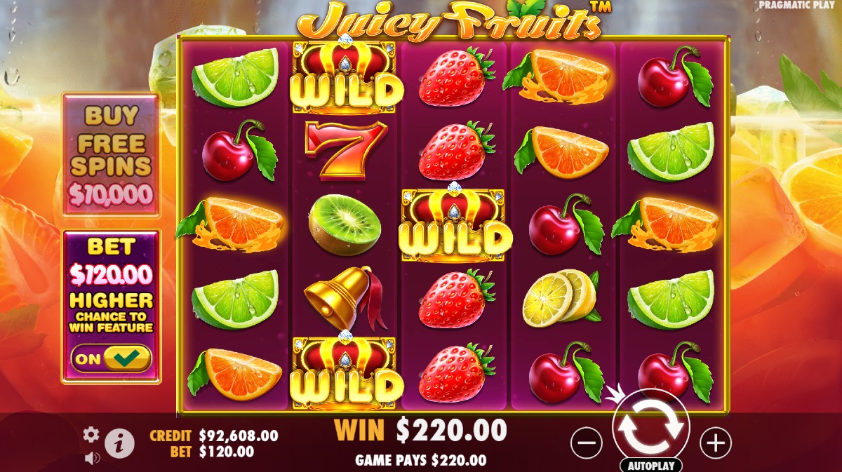 Wild symbol in Juicy Fruits slot by Pragmatic Play