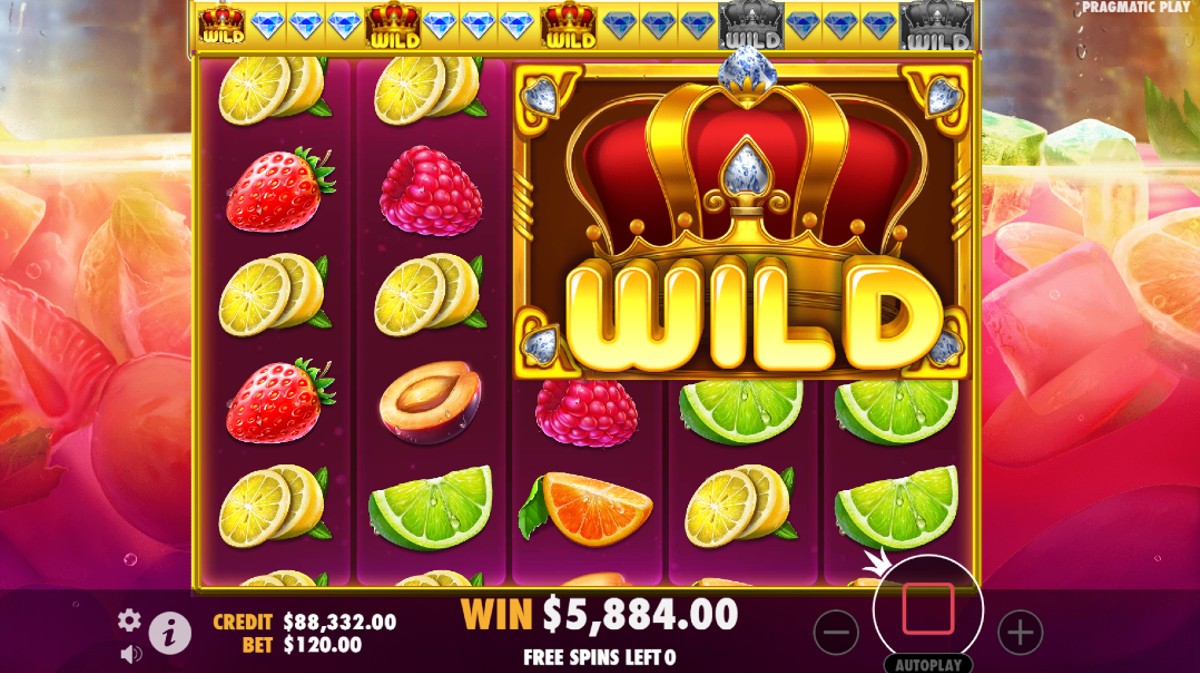 3x3 Wild Symbol of Juicy Fruits Slot Machine